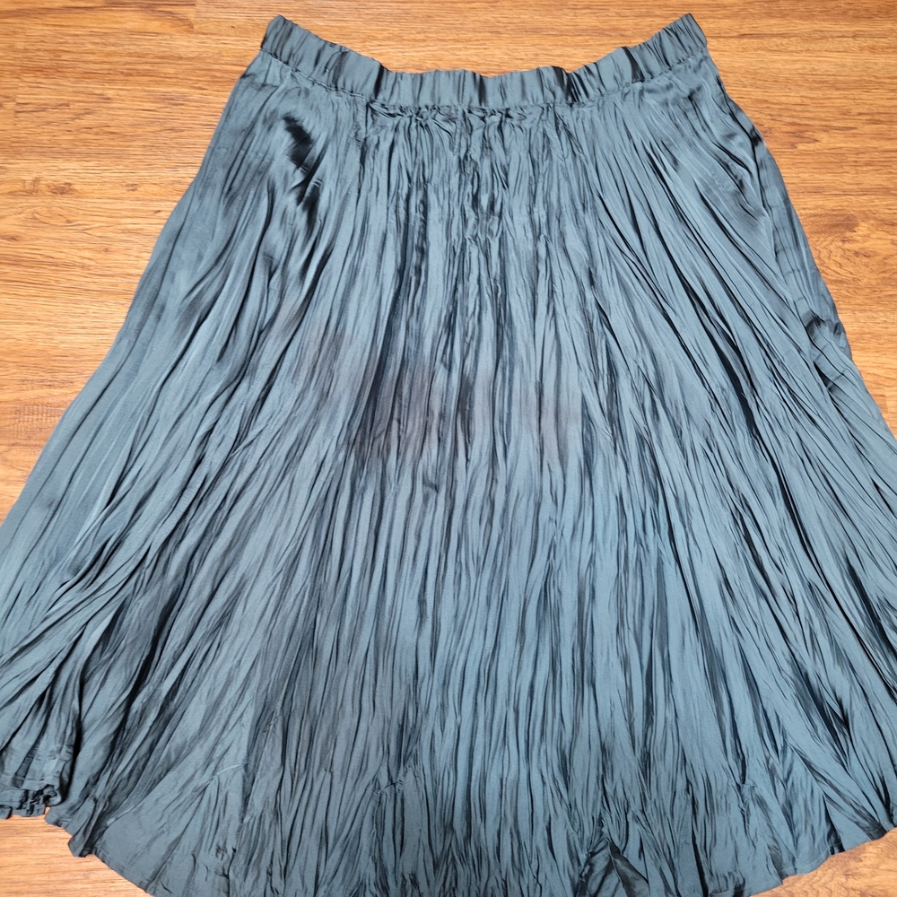 J. Jill Teal A-Line Skirt